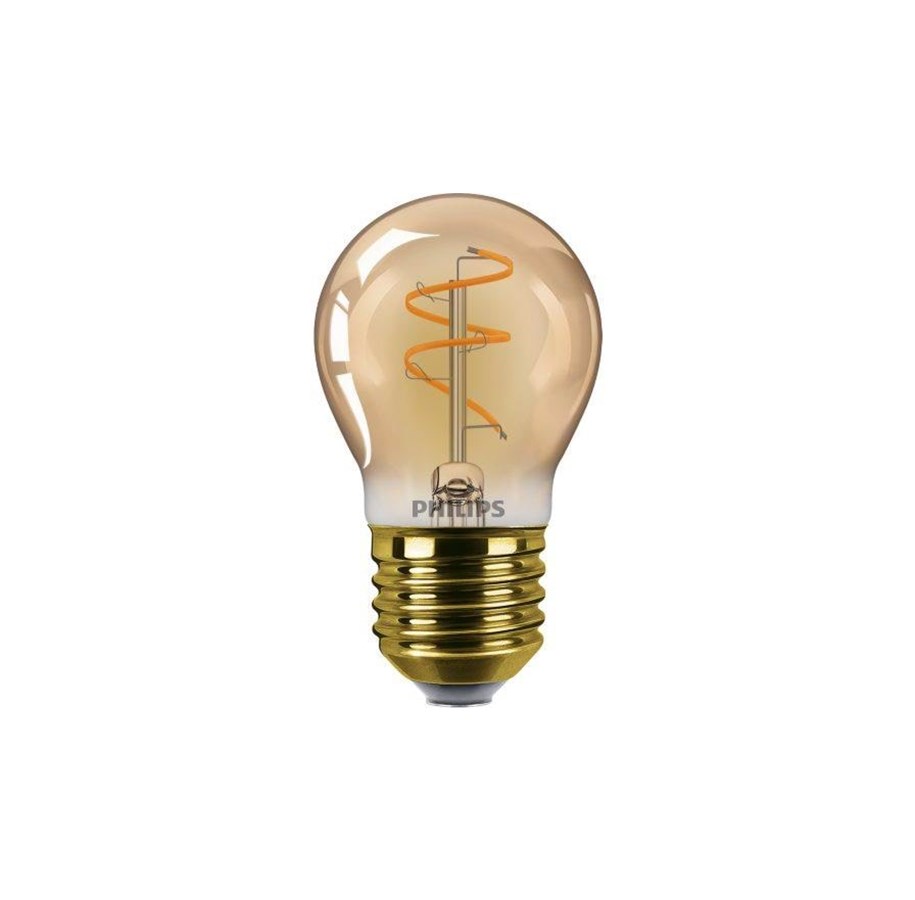 Lyskilder - Philips LED pære Filament Krone 2,7W/918 (15W) Dæmpbar Ravfarvet E27 - 929004583901