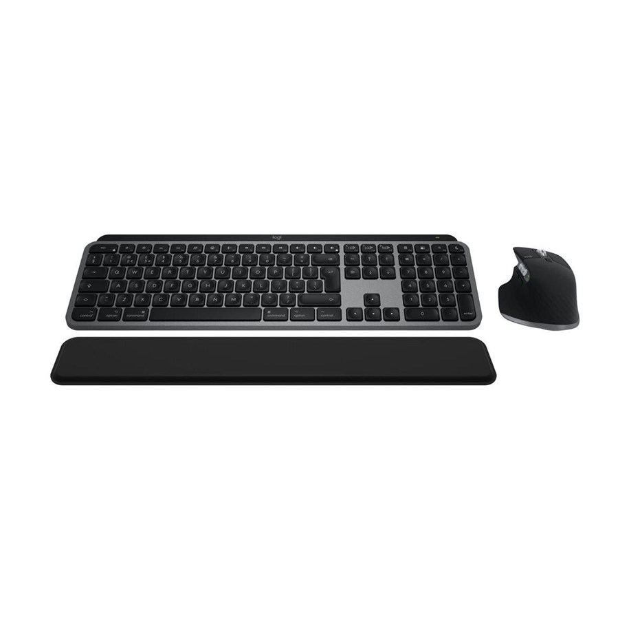 Tastatur - Logitech MX Keys S Combo - For Mac - CH - Tastatur & Mus sæt - Schweizisk - Grå - 920-012842