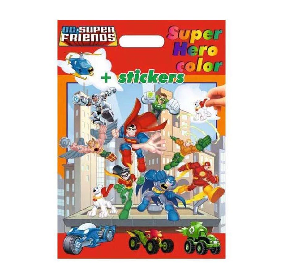 Hobby artikler - Boek Specials Nederland BV - DC Superfriends Super Hero Coloring and Sticker Book - BOEK40269