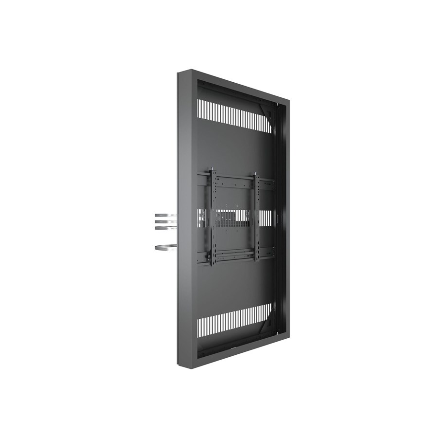Vægbeslag, AV-Beslag & AV-Møbler - Multibrackets M Pro Series enclosure - for flat panel - high brightness - black (RAL 9005) - Max 50 kg - recommended for 65" - 7340234810932