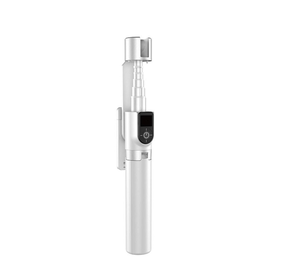 Mobil - Andet Tilbehør - Dudao Selfie stick / telescopic pole with tripod  F18W - white - 6973687248345