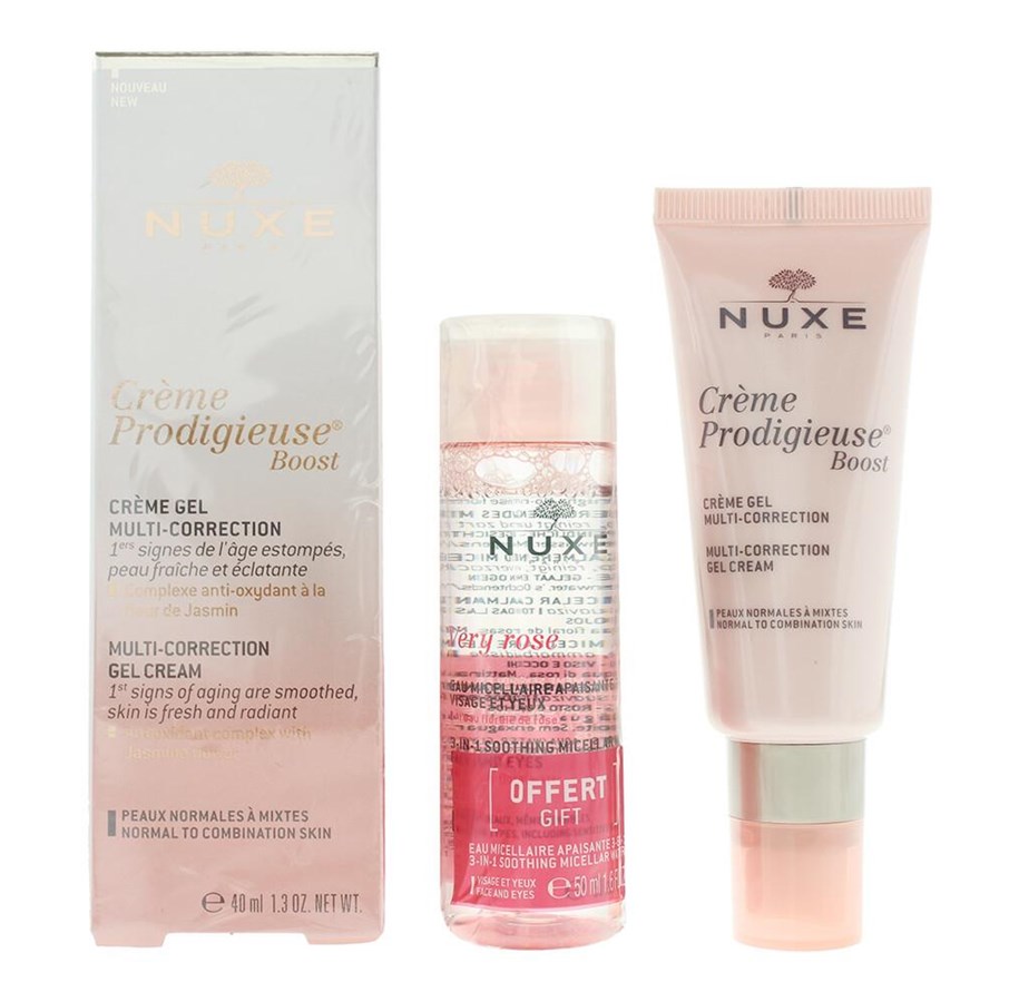 Gaveæsker - Nuxe Very Rose Micellar Water & Gel Cream 90ml. - Sæt. - 3264680029974