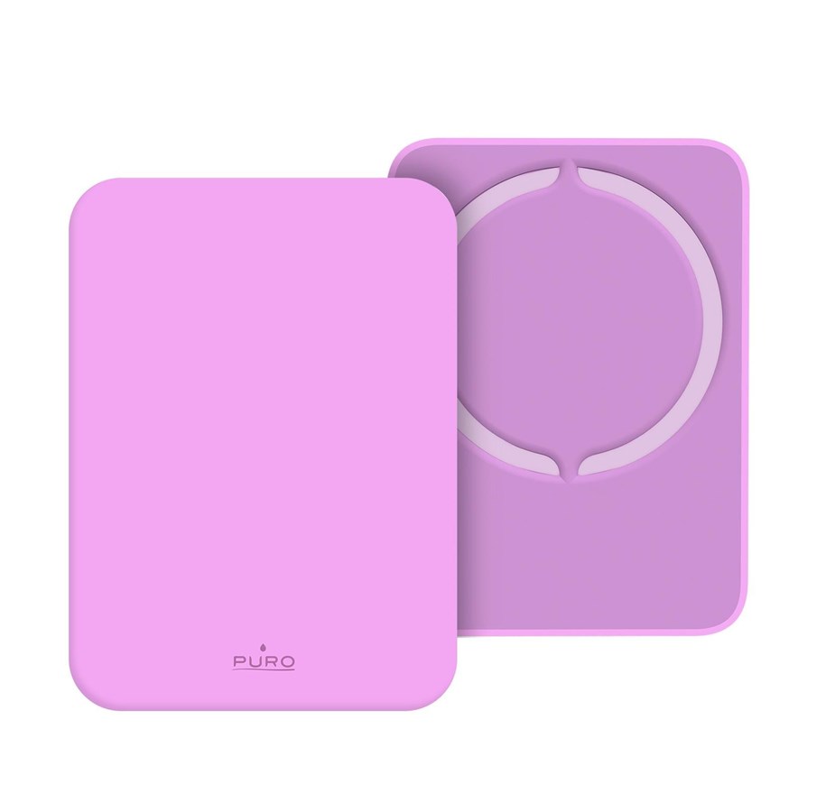 Powerbank - Puro PURO Power Bank Wireless "Mini Power Mag" 4200 mAh til iPhone Powerbank - Pink - 4200 mAh - PUFCBB40P2MAGPINK