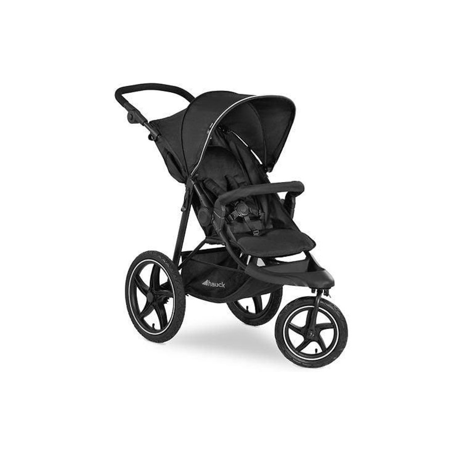 Baby Udstyr - Hauck Runner 2 stroller Black - H-27420