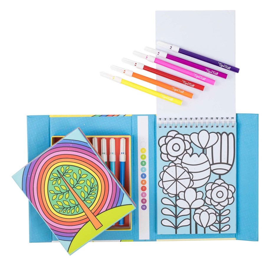 Kreativt Legetøj - Selecta Play Color by Number - Rainbow Garden - TT0645