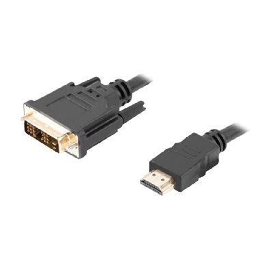 Skærmkabel - Lanberg adapter cable - HDMI / DVI - 3 m - CA-HDDV-10CC-0030-BK