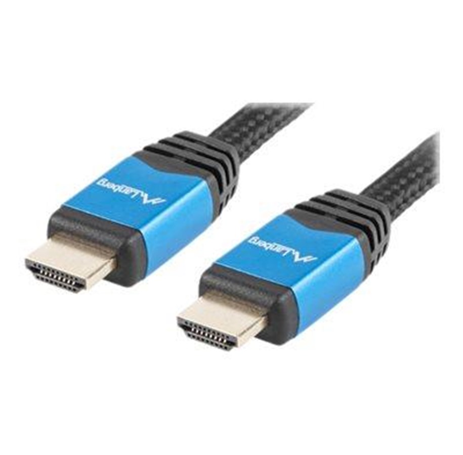 Skærmkabel - Lanberg HDMI cable with Ethernet - 1 m - CA-HDMI-20CU-0010-BL