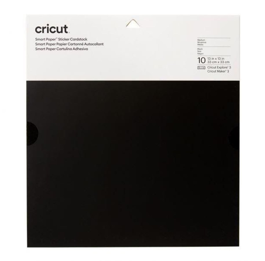 Labelprinter - Cricut Smart Paper - sticker paper - 10 sheets - black - card stock - 2008316