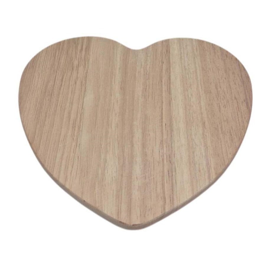 Trælegetøj - Playwood Wooden Bread Board Heart Shape - SL257R