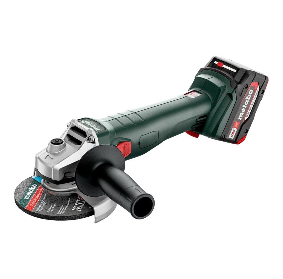 Vinkelsliber - Metabo W 18 L 9-125 QUICK - angle grinder - cordless - 125 mm - 2 batteries - 602249650