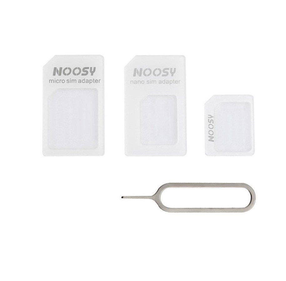 Mobil - Andet Tilbehør - Hurtel Noosa SIM Card Adapter Set + Key - White - 758399853898