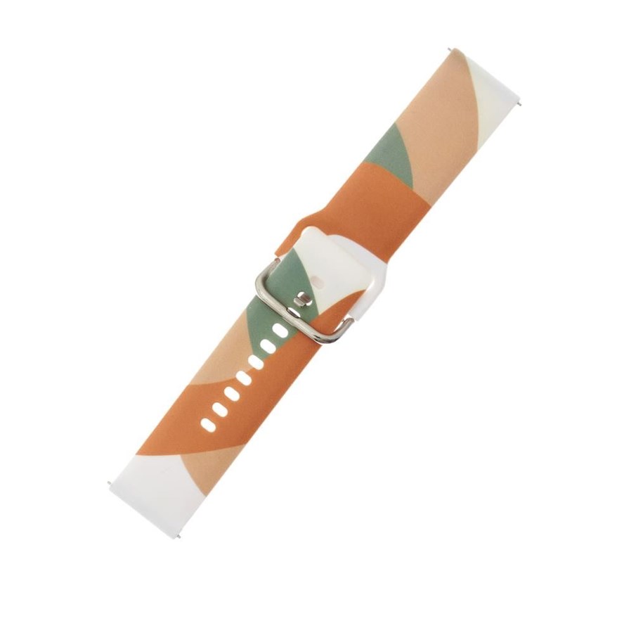 Smartwatch - Tilbehør - Hurtel Strap Moro for Samsung Galaxy Watch 40 / 41 / 42 / 43 / 44 mm Silicone Bracelet Watch Band - Pattern 3 - 5907769336164