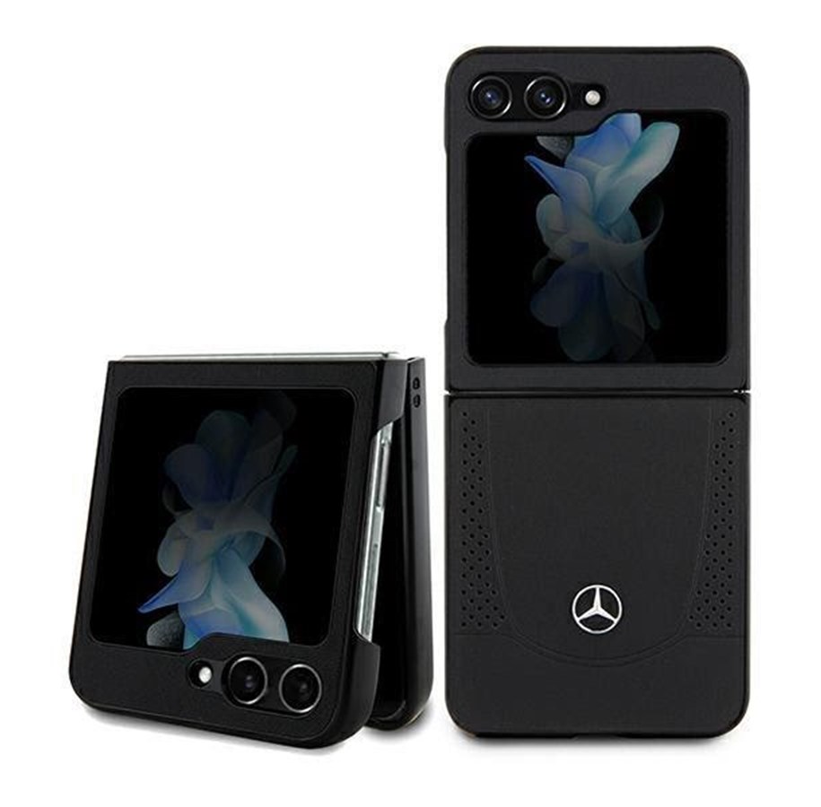 Mobil - Covers & Cases - Mercedes Leather Urban Case for Samsung Galaxy Z Flip 5 - Black - 3666339172039