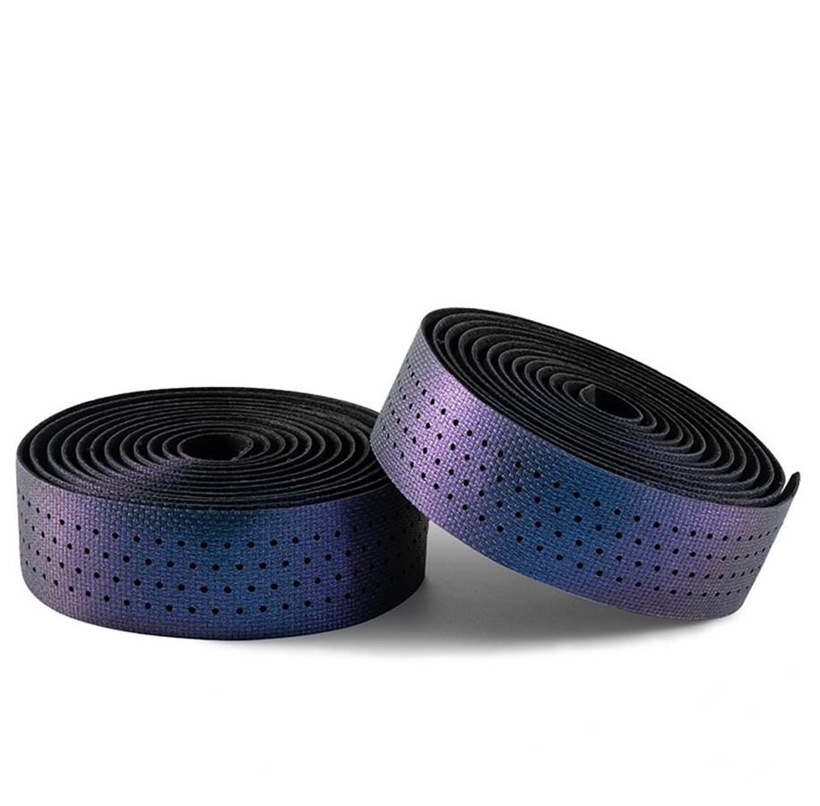 Cykeltilbehør - Rockbros Handlebar Tape Perforated Silicone with Chameleon Effect - Purple - 8386824307610