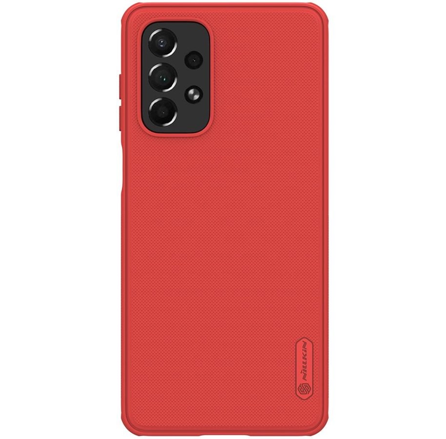 Mobil - Covers & Cases - Nillkin Super Frosted Shield Pro Rugged Case Cover for Samsung Galaxy A73 Red - 6902048237735