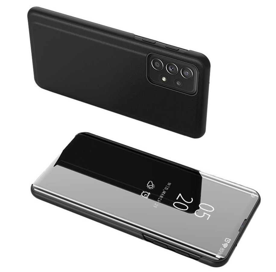Mobil - Covers & Cases - Hurtel Clear View Case Flip Cover for Samsung Galaxy A73 Black - 5907769340031