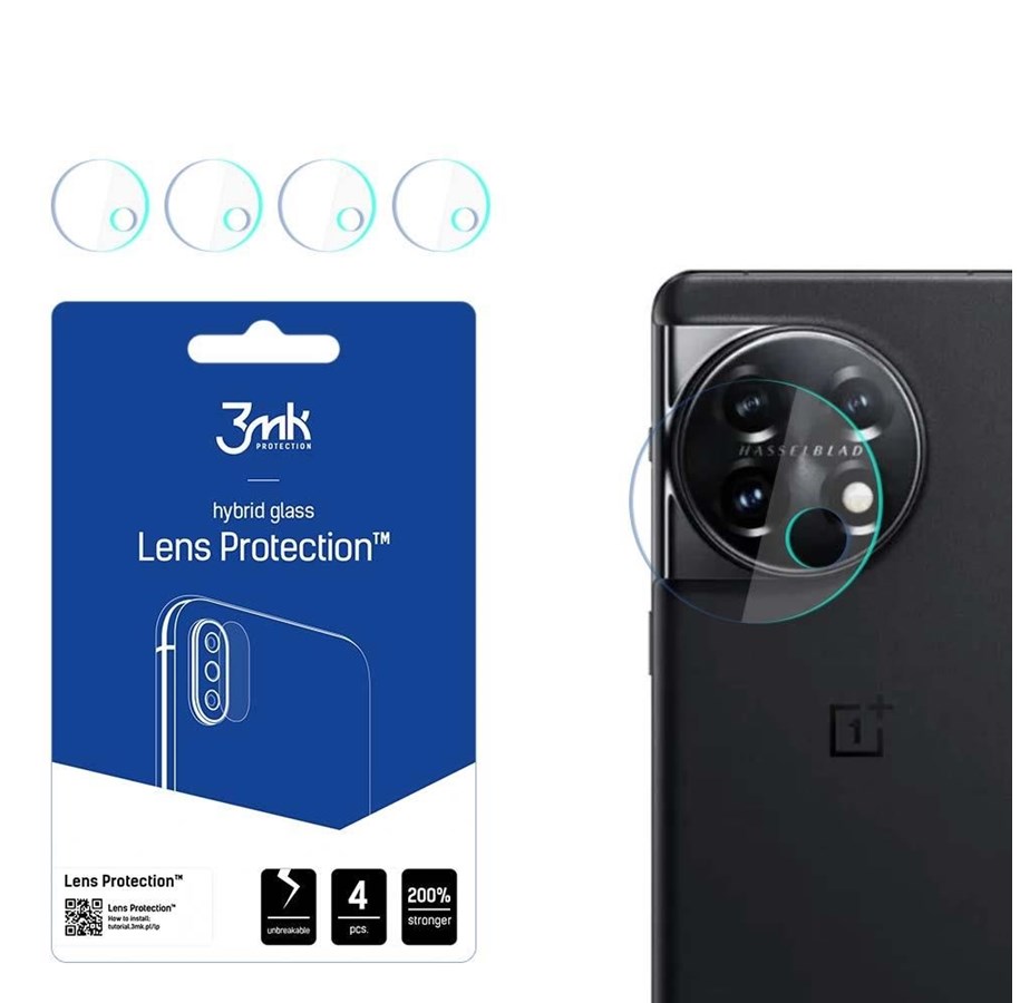 Mobil - Beskyttelsesglas - 3mk Lens Protection™ hybrid camera glass for OnePlus 11 5G - 5903108515009