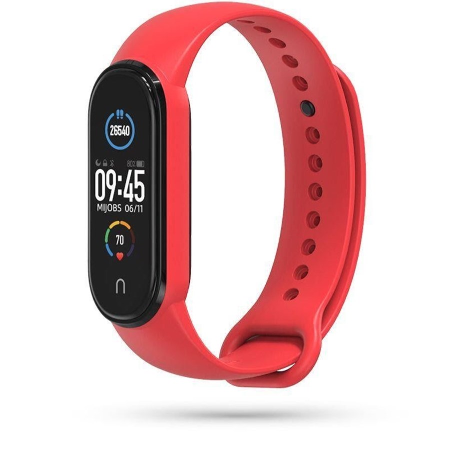 Smartwatch - Tilbehør - Tech-Protect IconBand Strap for Xiaomi Mi Smart Band 5 / 6 / 6 NFC - Red - 0795787712191