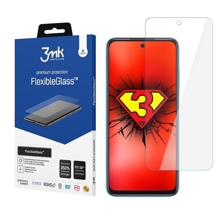 Mobil - Beskyttelsesglas - 3mk Xiaomi Redmi 10 2022 -  FlexibleGlass™ - 5903108463355