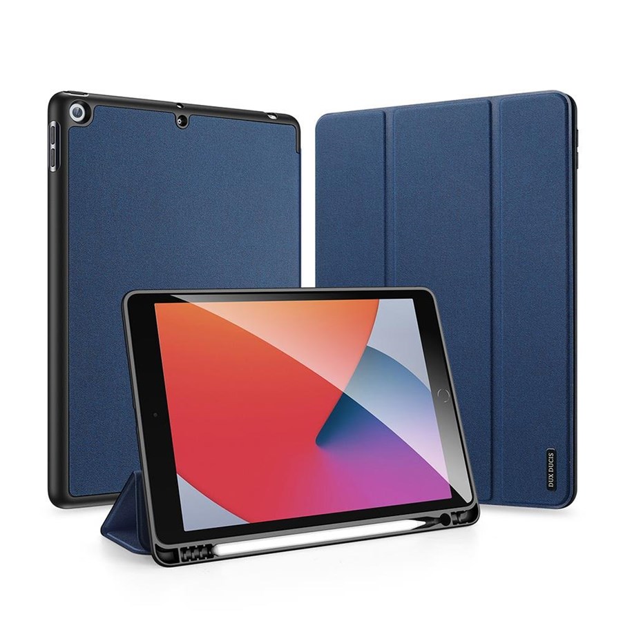 Tablet - Covers & Cases - Dux Ducis  Domo Flip & Smart Sleep Case for iPad 7 / 8 / 9 10.2'' - Blue - 6934913073810