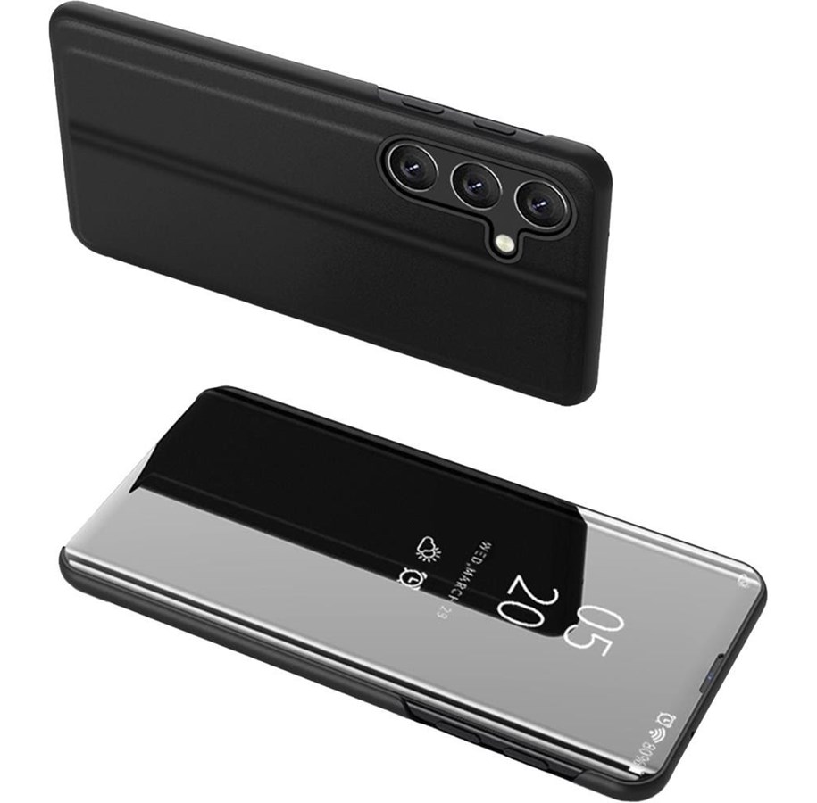 Mobil - Covers & Cases - Hurtel Clear View Case Cover for Samsung Galaxy A24 4G Flip Cover Black - 9145576275931