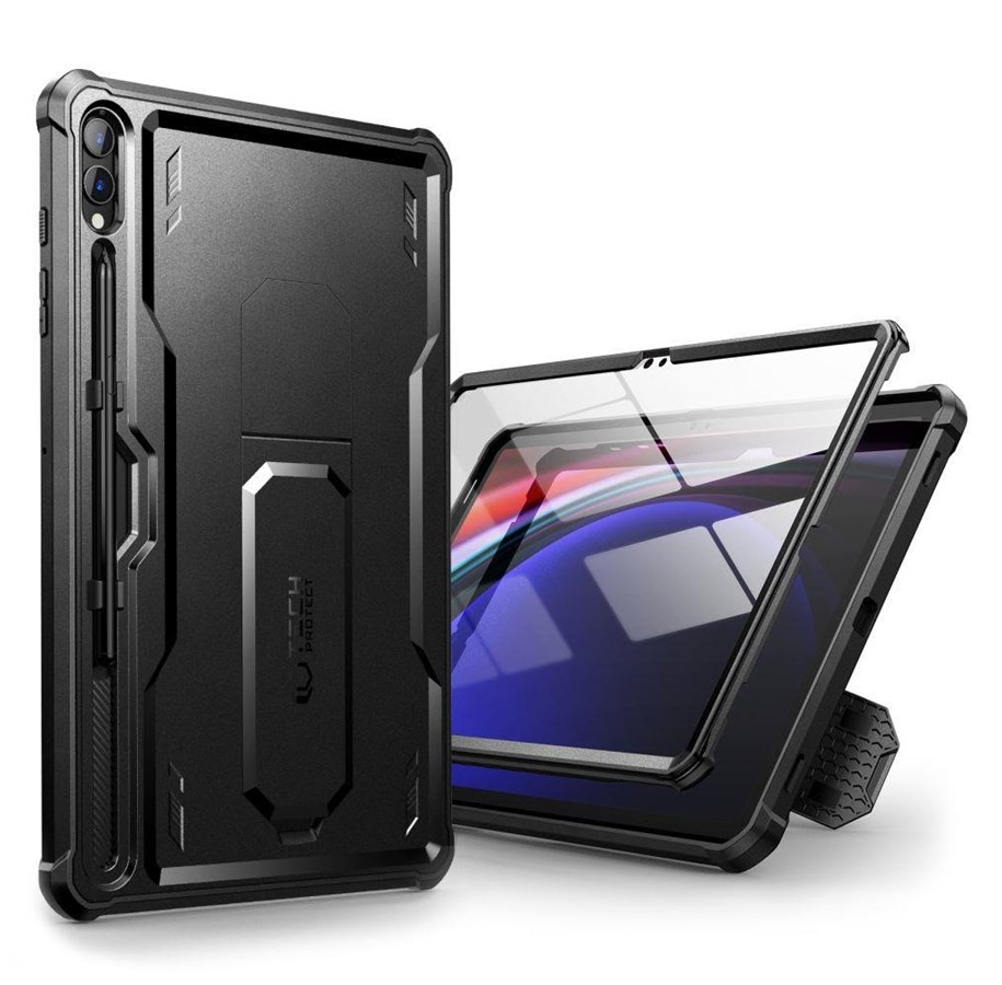 Tablet - Covers & Cases - Tech-Protect Kevlar Pro Case for Samsung Galaxy Tab S9+ 12.4" X810 / X816B - Black - 9319456605457