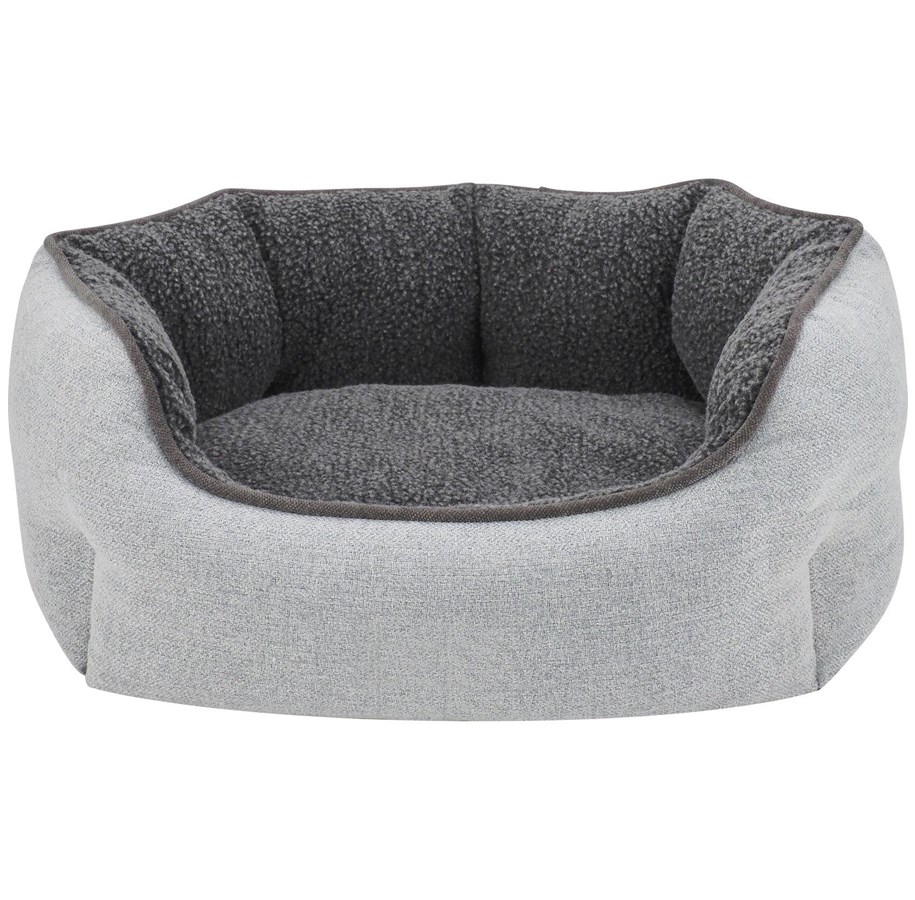 Hunde - Bed Time Hundeseng BASSE 50x40x20 cm. Lysegrå - 24S-NLSF10-A12l