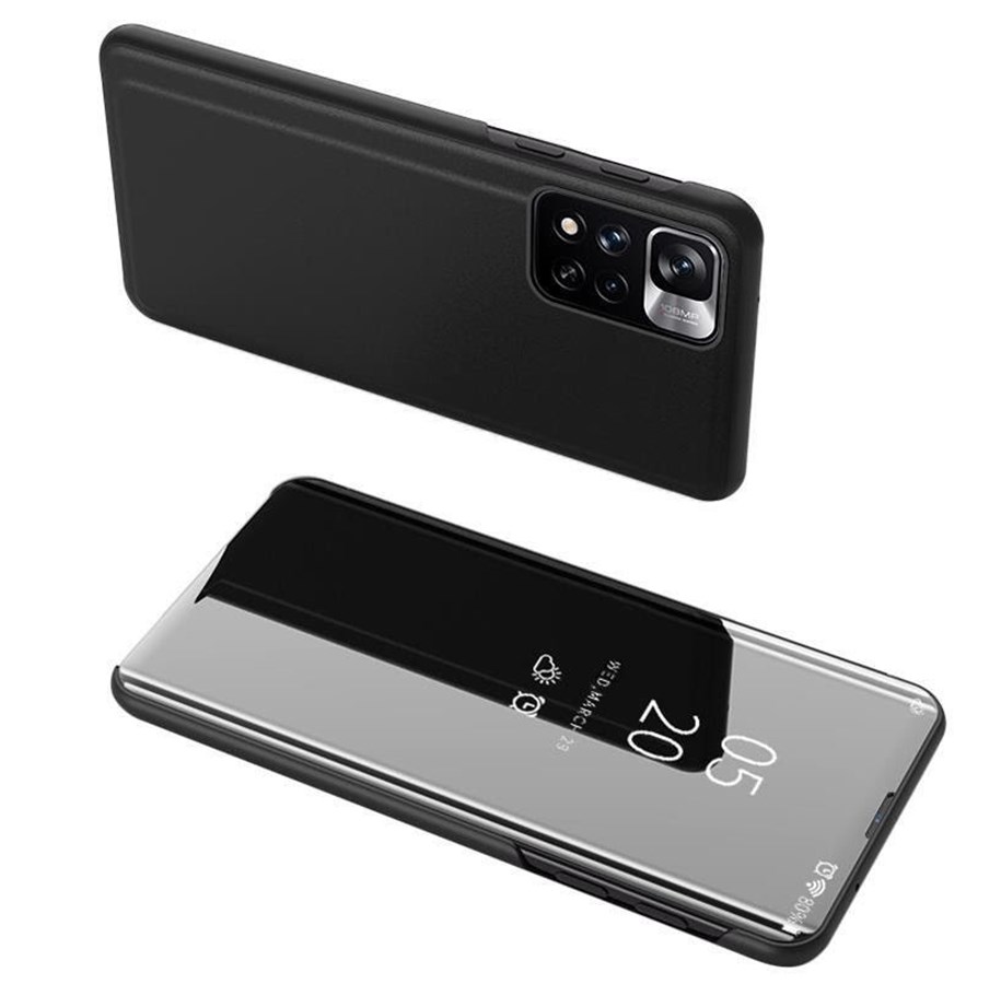 Mobil - Covers & Cases - Hurtel Clear View Case cover for Realme C33 Flip Cover Black - 9145576273944