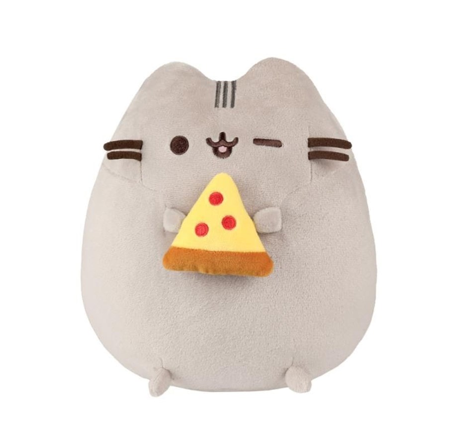 Plys - Pusheen - Plush stuffed animal with pizza 24 cm - 61526