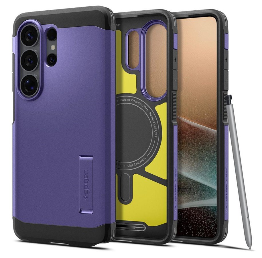 Mobil - Covers & Cases - Spigen Tough Armor Mag MagSafe Case for Samsung Galaxy S26 Ultra - Purple - ACS11209