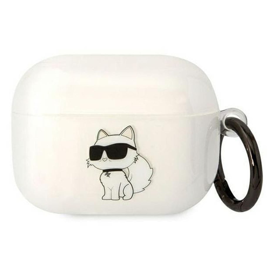 Mobil - Andet Tilbehør - Karl Lagerfeld KLAPHNCHTCT Airpods Pro cover transparent Ikonik Choupette - 3666339088057